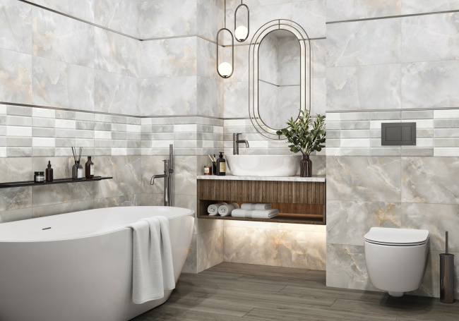 Фотография Коллекции Azimut керамической плитки для ванной от производителя - Alma Ceramica, в интернет магазине Casa-Ceramica